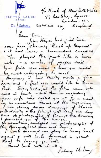 Nolan letter
